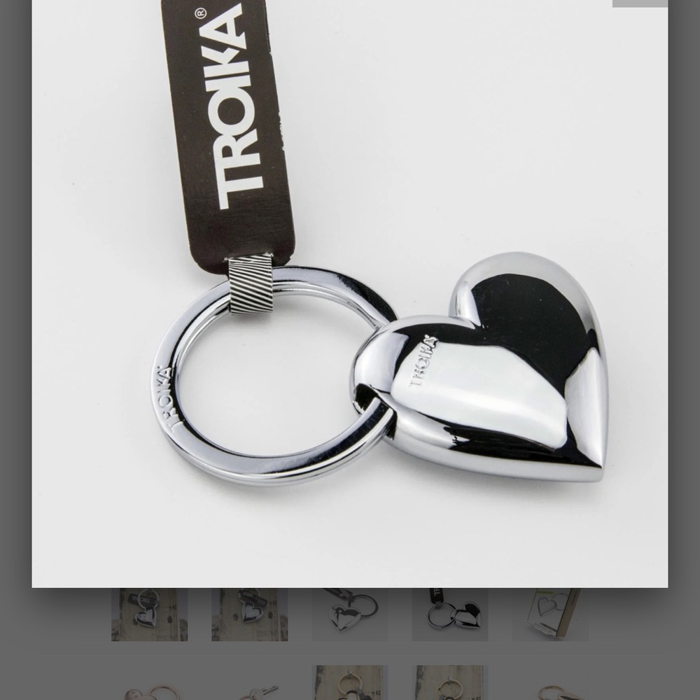 Silver Heart Keyring - Picture 3 of 14